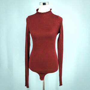 Free People Size Medium M Large L Intimately Make It A Mock Neck Bodysuit Top